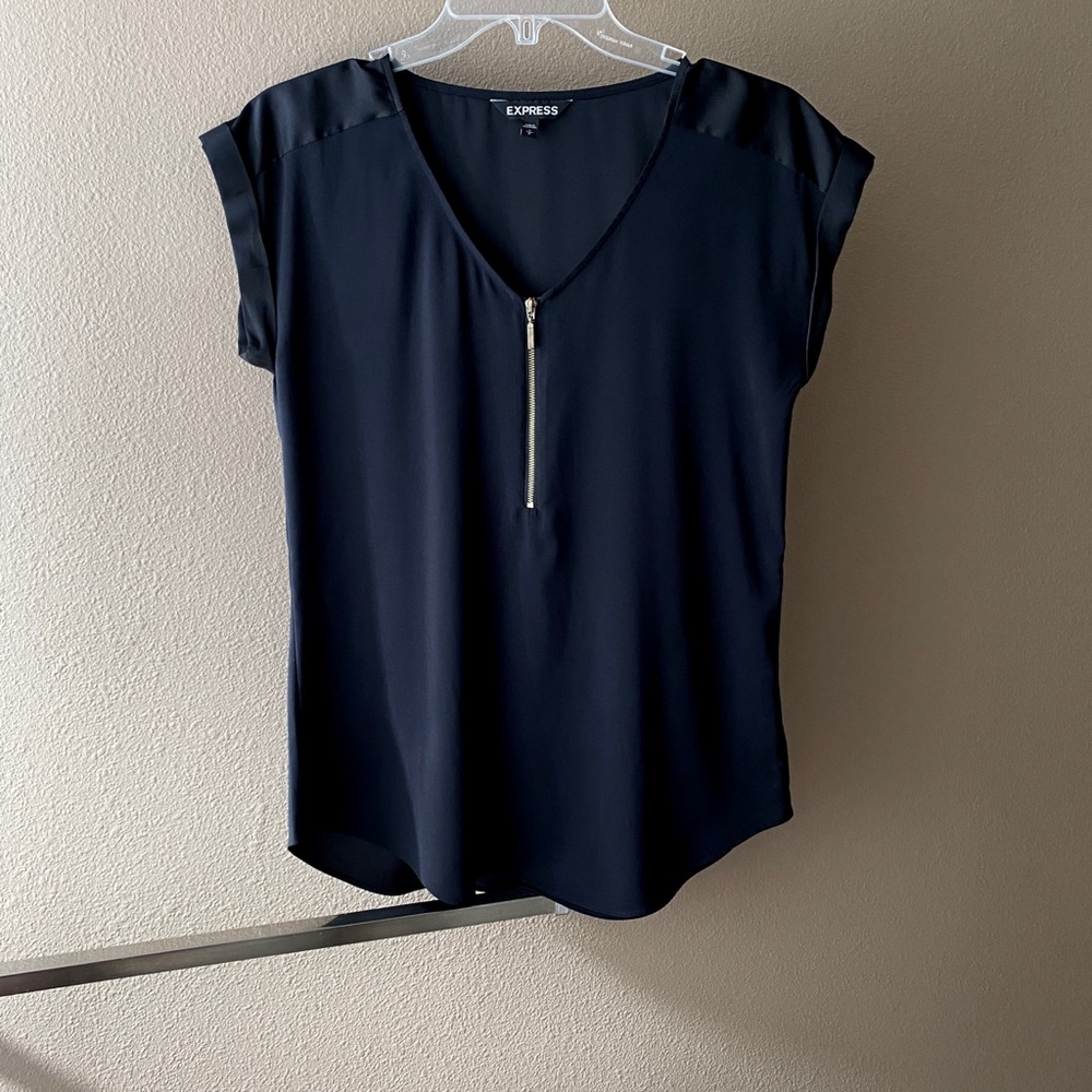 Express Silky Black Blouse